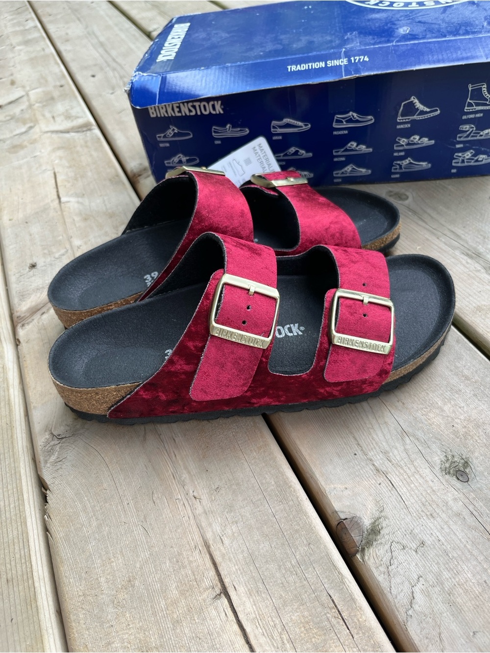 Birkenstock Arizona Two-Strap Sandal - Burgundy